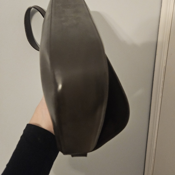 Isanti Vintage Italian Leather Shoulder Bag Chocolate Brown EUC - Picture 8 of 9